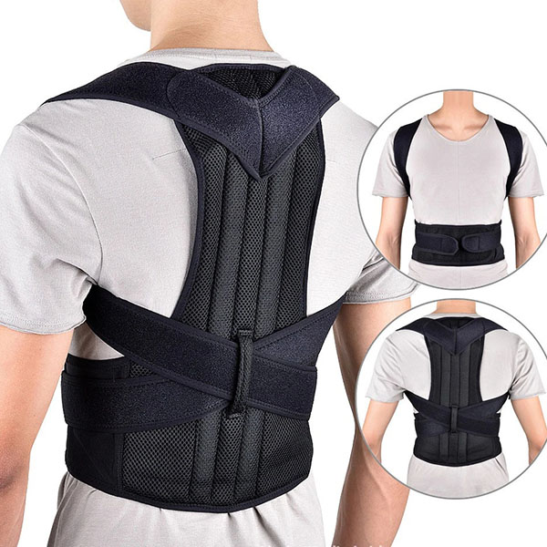 Lumber support belt posture corrector back pain relief