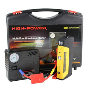 Jump starter with tire pump machine