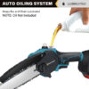 Lubricating Mini chain saw oiling portable wireless chain saw