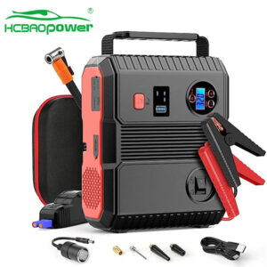 Portable Rechargeable jump starter with tire inflator