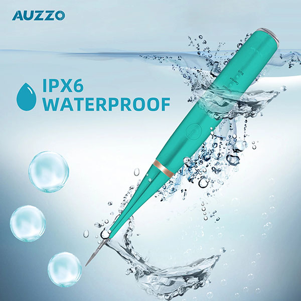 Waterproof electronic teeth plaque removing device